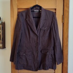 Apostrophe Linen Women's Blazer Size 8